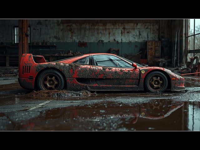 Found a 1000$ McLaren F1 1994| Unique Car Restoration Full Rebuild flooded Condition to Looking New