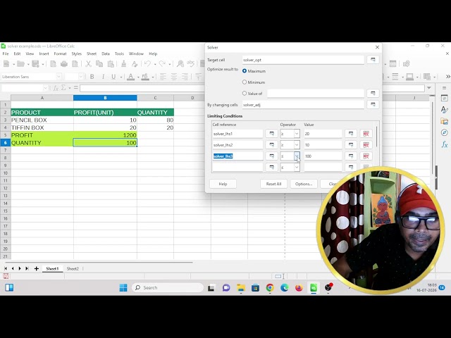 Solver in calc and excel by Debasish Debnath Sir,Durgapur, Mob:9232441317 |School course cbse icse