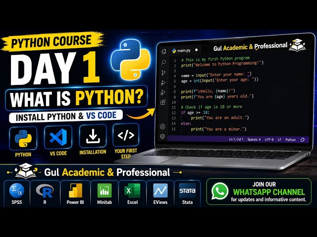 Python Programming for Beginners | Day 1 | What is Python & How to Install Python (Urdu/Hindi)