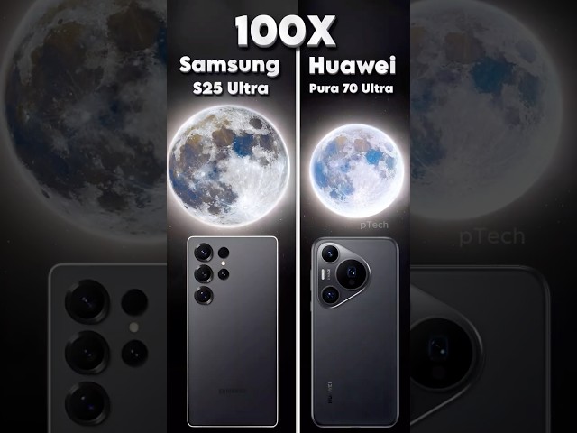 Prueba de Live Moon Zoom del Samsung Galaxy S25 Ultra vs. el Huawei Pura 70 Ultra