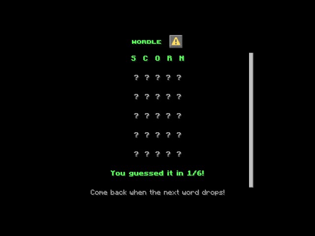 i made wordle in minecraft