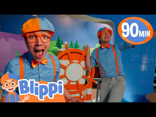 Blippi Plays Games In His Clubhouse | Playground Video | Educational Videos for Kids