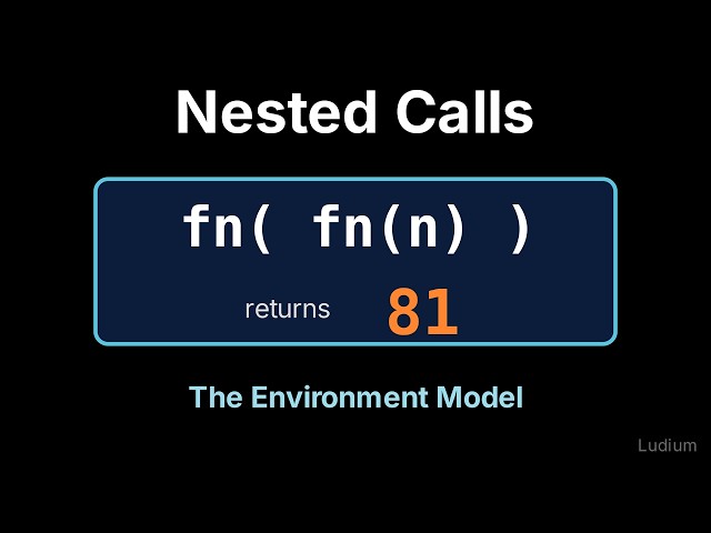 Introduction to CS | 9.2: Tracing Nested Calls with the Environment Model