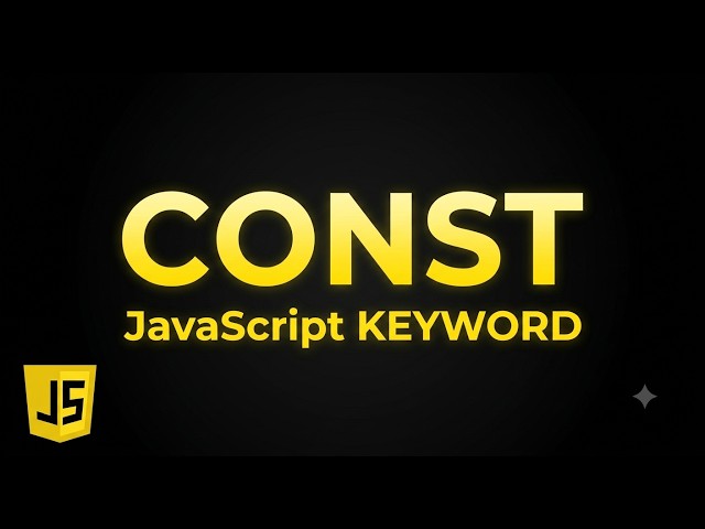 Constant variables in JavaScript | JavaScript Course 🔥