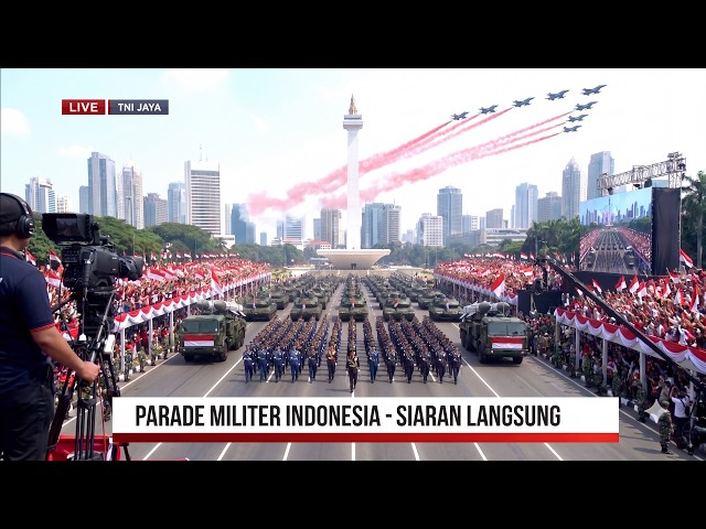 🔴 EN VIVO: 81.º Aniversario de la Independencia de Indonesia 2026 🇮🇩 | Desfile Rojo y Blanco 4K