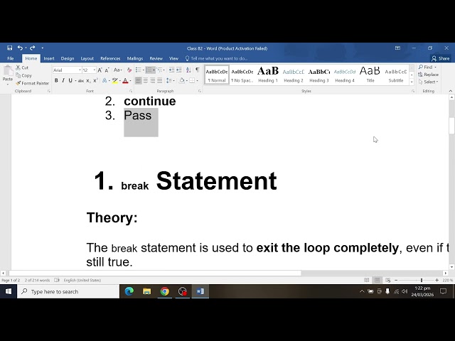 Loops In Python | Lecture # 02 | Class 8