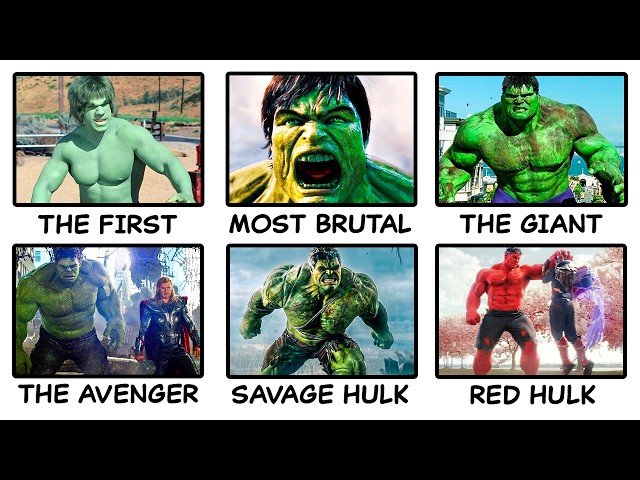 The Evolution of Hulk (1977 - 2026)