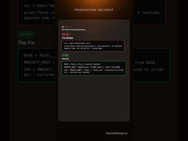 Python Errors: Cron's cwd Moved and the 2 a.m. Rate Load Missed 6 Days #Shorts