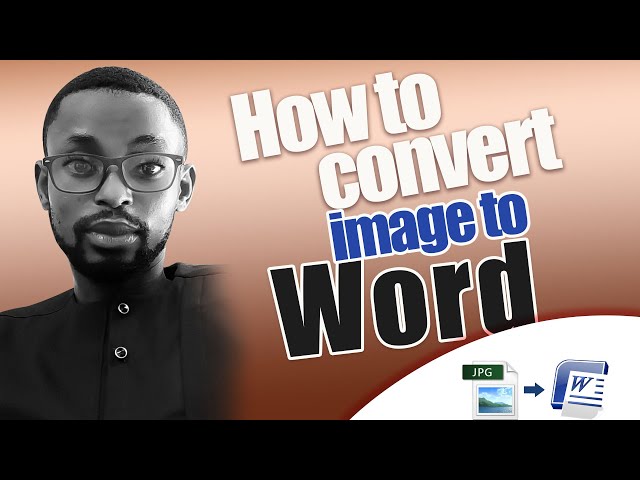 How to convert image to text