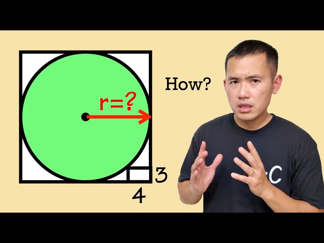 A "find the radius" challenge (many thought it was not possible)