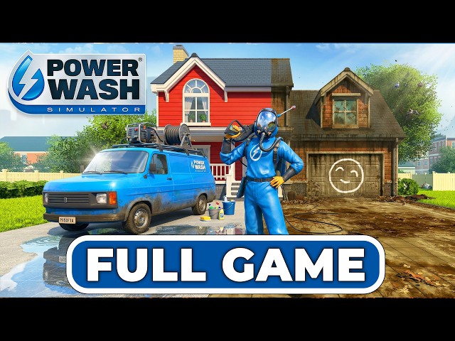 POWER WASH SIMULATOR - Full Game 100% Job Complete [1080P 60FPS] (No Commentary)