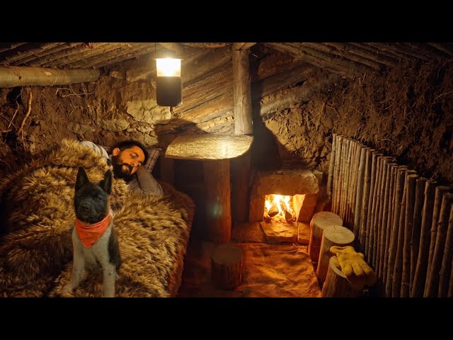 3 DAYS solo survival in Rain forest. Catch and Cook. Building a Warm and Cozy Shelter. Bushcraft