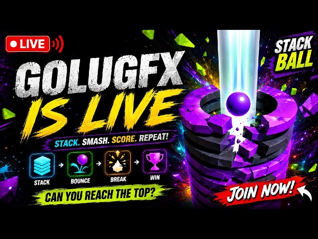 🔴 STACK BALL LIVE 🔥 Can I Reach the END? 😱 | Insane Gameplay