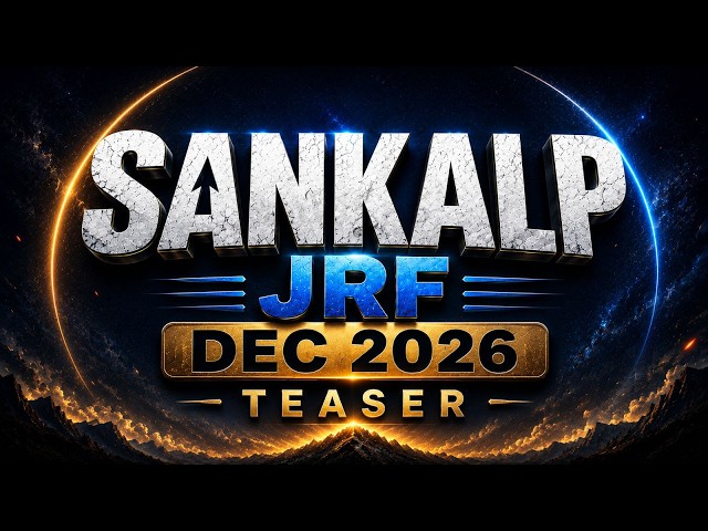 SANKALP JRF DEC 2026 | Teaser | CSIR NET December 2026 | PW CSIR NET