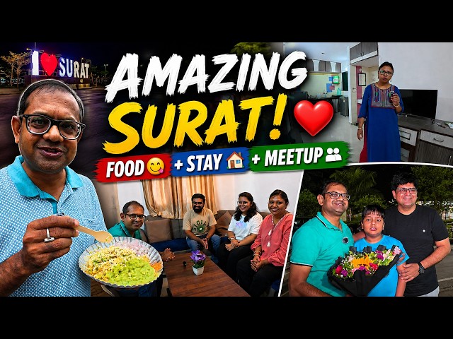 SURAT VLOG ❤️ | AMAZING AIRBNB + FOOD 😋 + YOUTUBE FAMILY MEETUP