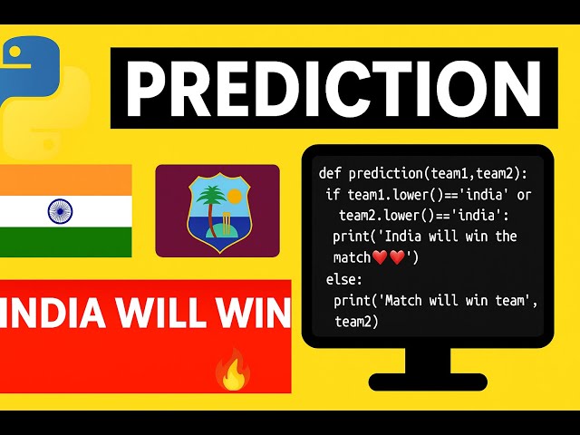 Can Python Predict Cricket Match Winner? 😱 #shorts"