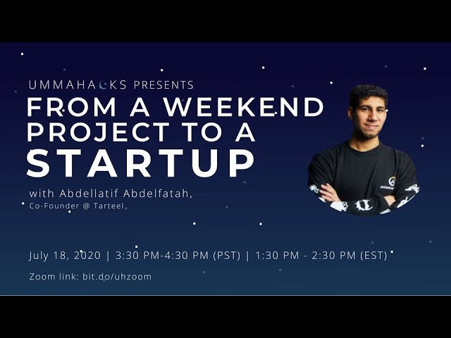 From A Weekend Project To A Startup