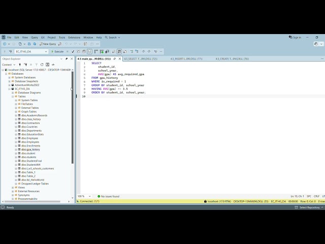 4.5 SQL Interview Demonstration #3
