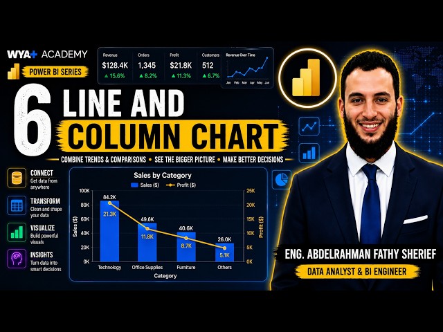 Power BI Workshop | Part 06 – Line and Column Chart