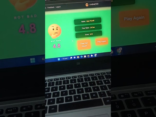playHere New update you can view full result of played quiz || #codeaj #playhere #playherequiz