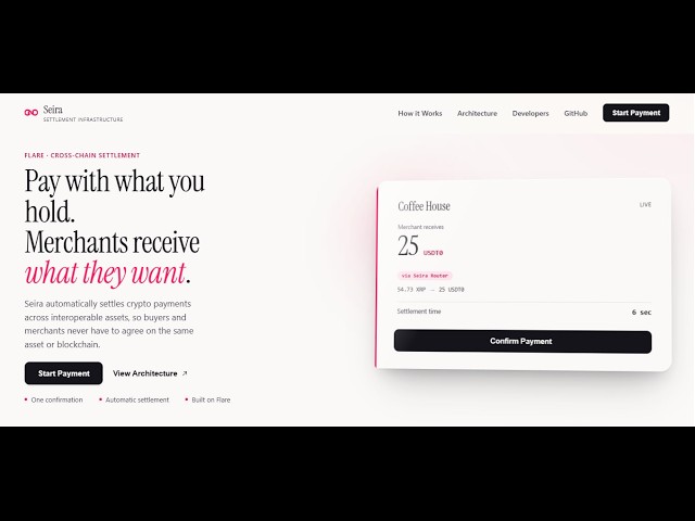 Seira — Pay in what you hold, they get what they asked for | Flare FXRP + FTSOv2