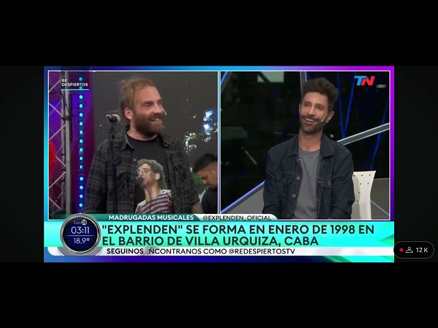 EXPLENDEN - En Vivo en TN Redespiertos Entrevista y Mini Recital - 28 de Abril 2025.