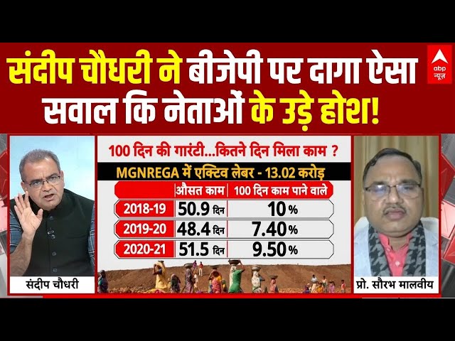 Sandeep Chaudhary : संदीप चौधरी ने बीजेपी पर दागा ऐसा सवाल कि नेताओं के उड़े होश! | ABP News