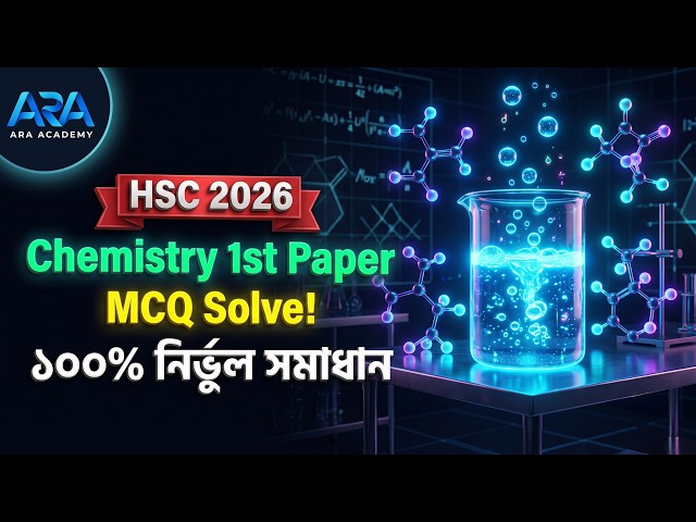 HSC 2026 Chemistry 1st Paper MCQ Solve | ১০০% নির্ভুল সমাধান | ARA Academy