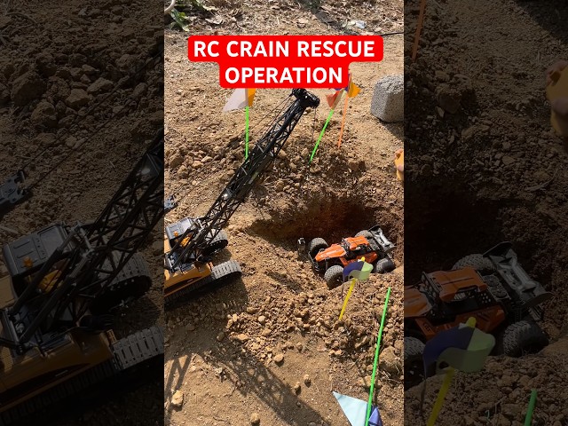 RC CRAIN RESCUE OPERATION #rescueoperation #trending #highlights