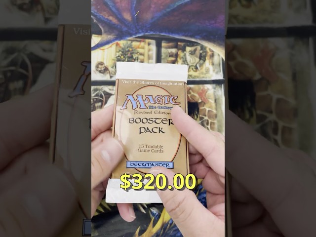 Opening a $320 Magic the Gathering: Revised Booster from 1994 #mtg #magicthegathering