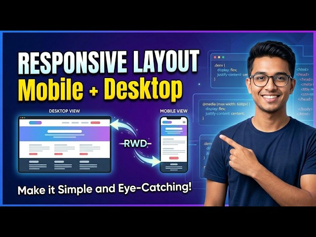 Responsive Layout Design in HTML & CSS Bangla | Tutorial 21