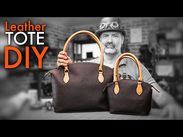 How to Make a Leather Tote Bag I Easy Complete Tutorial