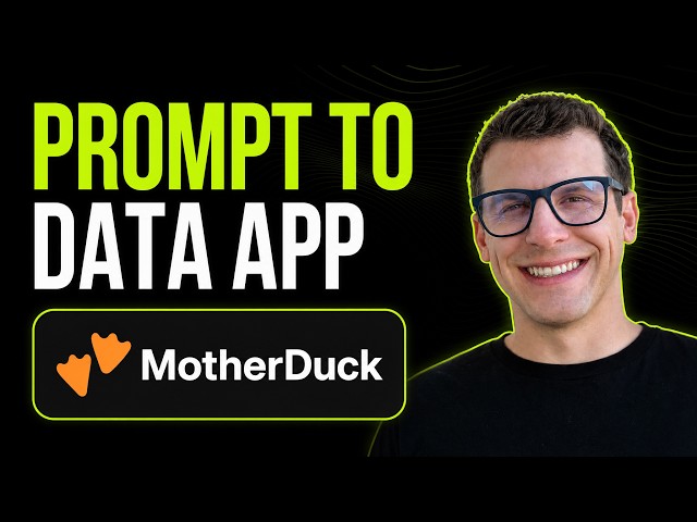 Claude Code + MotherDuck: Build Cloud Data Apps From Prompts, With MotherDuck's Alex Monahan