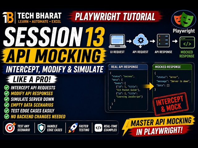 Playwright Tutorial Session 13 | Semantic Locators, Dynamic Tables & Locator Filtering | Tech Bharat