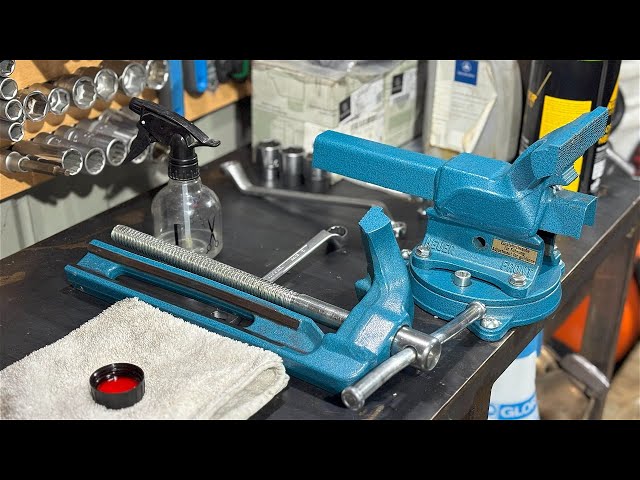 HEUER FRONT 120 Bench Vice Maintenance & cleaning (Heuer Front Wartung & Reinigung) #Schraubstock