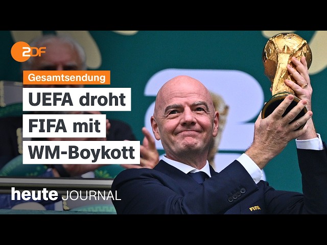 heute journal vom 30.07.2026: UEFA-Nationen drohen mit WM-Boykott, Hitzewelle, Wacken Open Air 2026