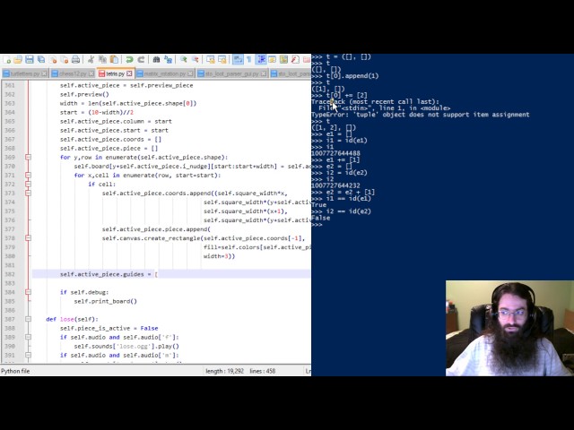 Let's Code Python: Tetris, Part 14