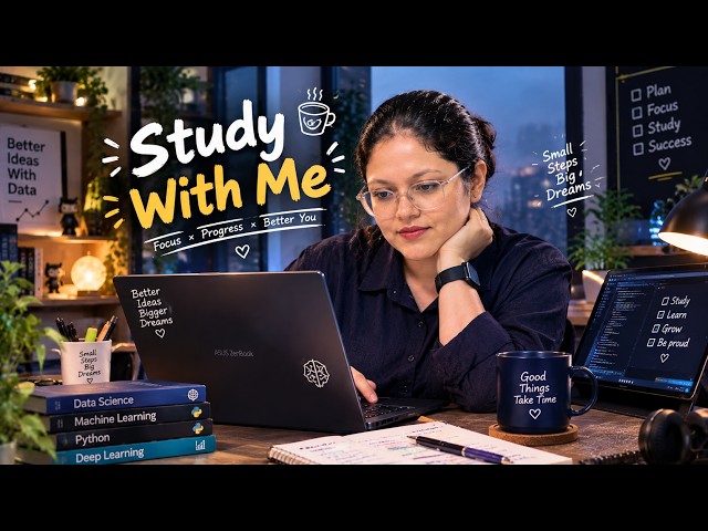 Study with Me | 6 Hours | Day 9/60 | part 01