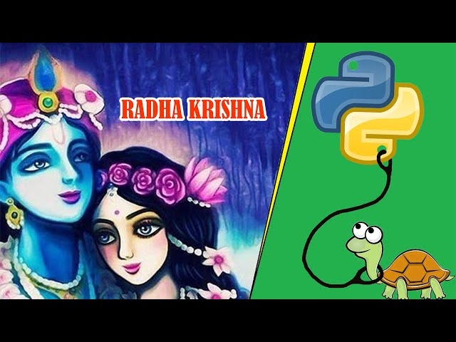 Radha Krishna Drawing in Python