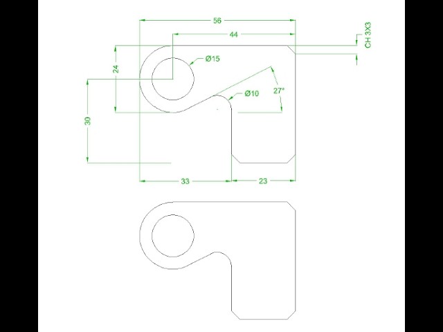 AutoCAD 2D Drawing Tutorial for Beginners - 61 | Step-by-Step Practice