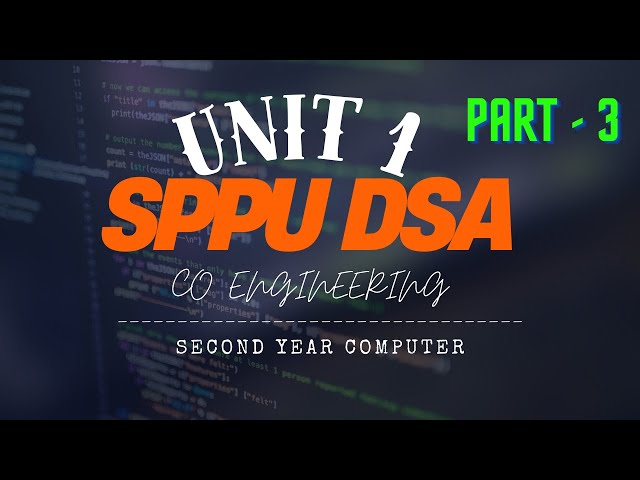 UNIT 1 DSA SE | PART 3 | Hashing | WITH NOTES | SPPU | CO Engineering