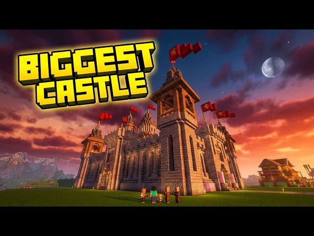 The BIGGEST Castle Build Ever In My Minecraft Server!