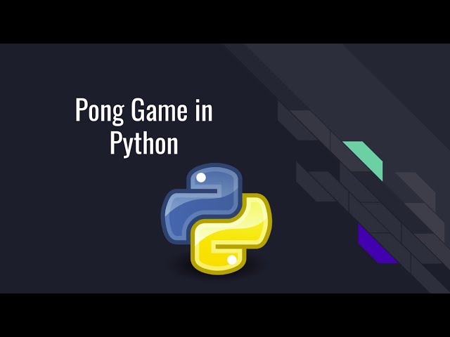 Pong Game in Python