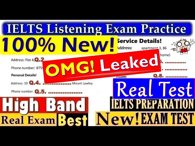 IELTS LISTENING PRACTICE TEST 2026 WITH ANSWERS | 04.09.2026