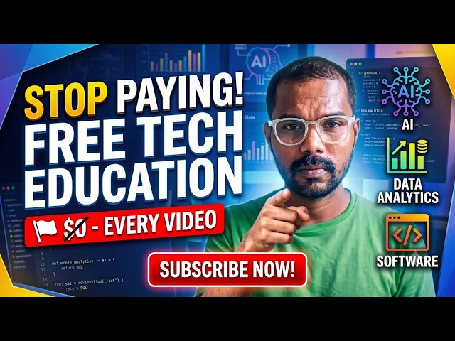 The Only Tech Channel You’ll Ever Need: AI, Data Analytics & Coding