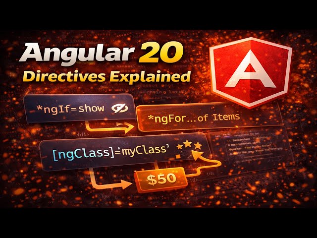 Angular 20 Directives Explained 🔥 | ngIf, ngFor, ngClass & Real UI Example