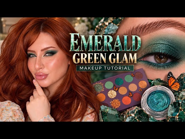 EMERALD GREEN GLAM 💚✨ | Stunning Jewel-Toned Makeup Tutorial 🌟 Melissa Samways