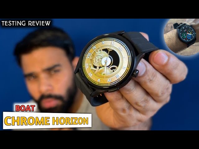 This Is a Best Round Dail smartwatch*Boat chrome HORIZON⚡️1.51”Amoled Display with Video watchface