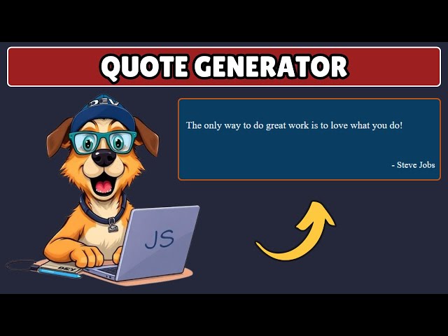 How to Build a Random Quote Generator with Javascript and HTML