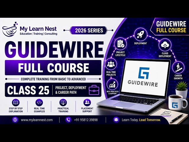 Guidewire Training Class 25 | Guidewire ClaimsCenter,  Lifecycle &  Management Concepts